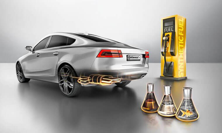 Ilustración sobre combustible sintético