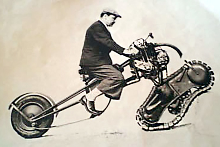 Prototipo moto oruga Mercier