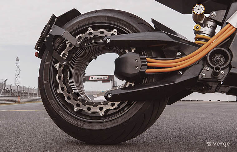 Llanta trasera de la Verge TS